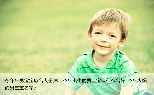今年年男宝宝取名大全沐（今年出生的男宝宝取什么名好 今年火爆的男宝宝名字）