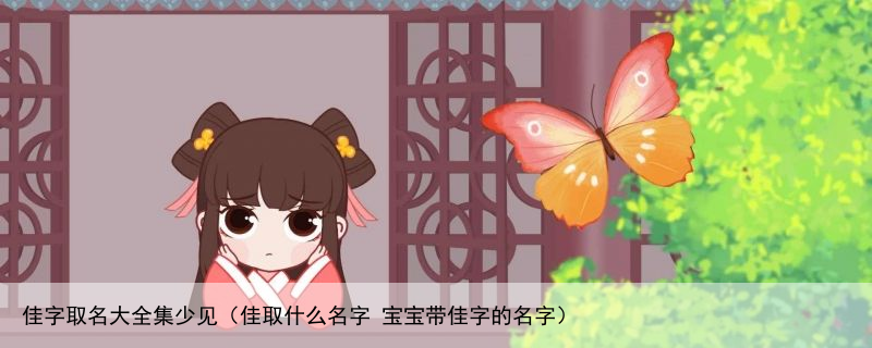 佳字取名大全集少见（佳取什么名字 宝宝带佳字的名字）