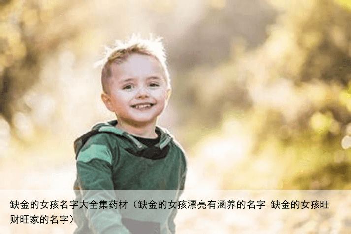 缺金的女孩名字大全集药材（缺金的女孩漂亮有涵养的名字 缺金的女孩旺财旺家的名字）