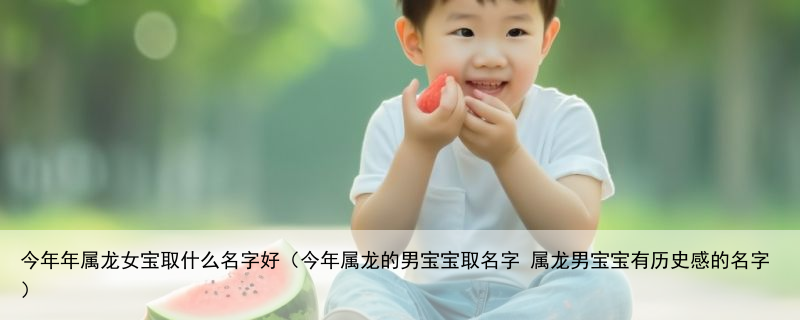 今年年属龙女宝取什么名字好（今年属龙的男宝宝取名字 属龙男宝宝有历史感的名字）