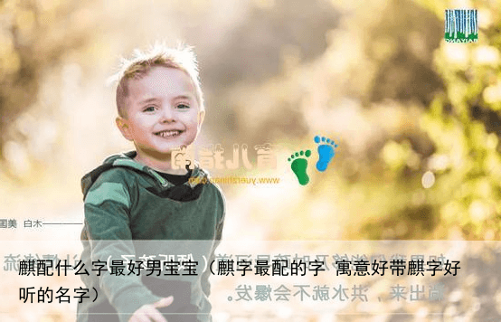 麒配什么字最好男宝宝（麒字最配的字 寓意好带麒字好听的名字）