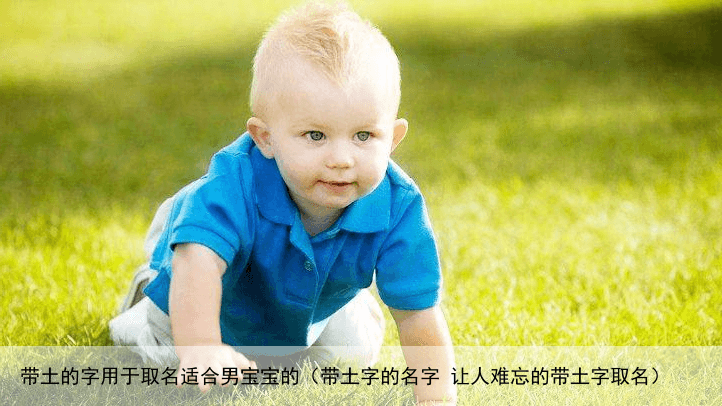 带土的字用于取名适合男宝宝的（带土字的名字 让人难忘的带土字取名）