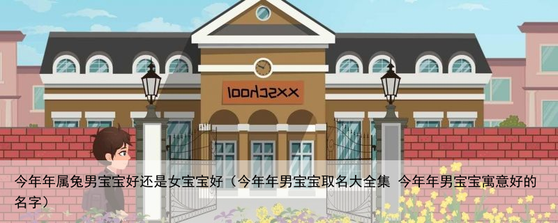 今年年属兔男宝宝好还是女宝宝好（今年年男宝宝取名大全集 今年年男宝宝寓意好的名字）