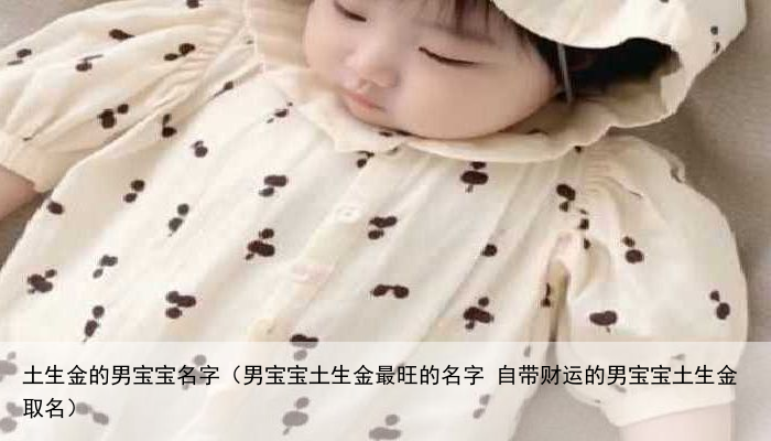 土生金的男宝宝名字（男宝宝土生金最旺的名字 自带财运的男宝宝土生金取名）