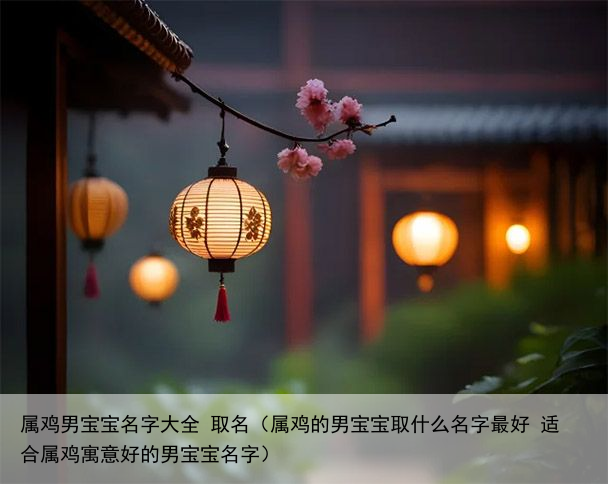 属鸡男宝宝名字大全 取名（属鸡的男宝宝取什么名字最好 适合属鸡寓意好的男宝宝名字）
