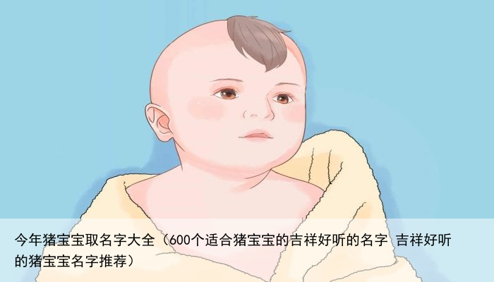 今年猪宝宝取名字大全（600个适合猪宝宝的吉祥好听的名字 吉祥好听的猪宝宝名字推荐）