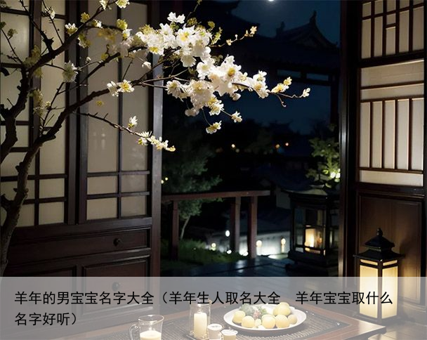 羊年的男宝宝名字大全（羊年生人取名大全  羊年宝宝取什么名字好听）