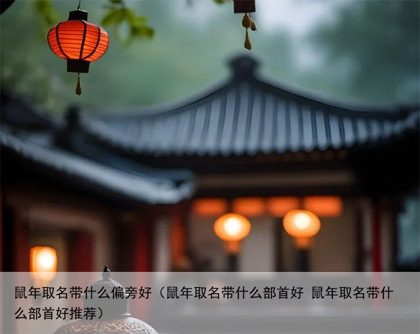 鼠年取名带什么偏旁好（鼠年取名带什么部首好 鼠年取名带什么部首好推荐）