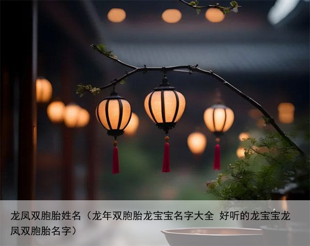 龙凤双胞胎姓名（龙年双胞胎龙宝宝名字大全 好听的龙宝宝龙凤双胞胎名字）