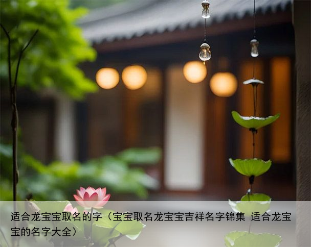 适合龙宝宝取名的字（宝宝取名龙宝宝吉祥名字锦集 适合龙宝宝的名字大全）