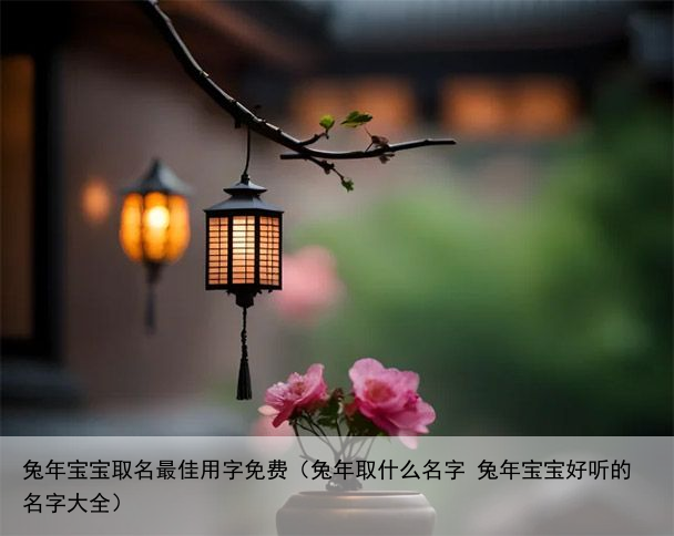 兔年宝宝取名最佳用字免费（兔年取什么名字 兔年宝宝好听的名字大全）